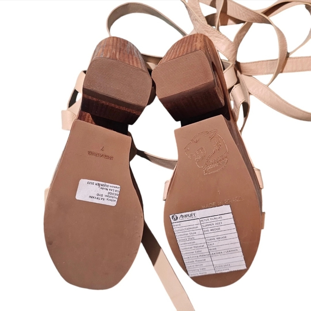 PETER DUNDAS x REVOLVE Syd Wedge Womens Size 7 - Picture 3 of 3